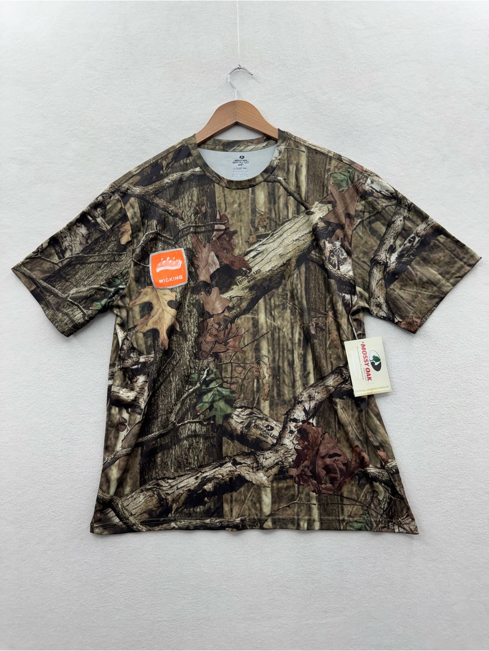 Mossy Oak T-Shirt Mens Large Camo Break-Up Infinity Performance
